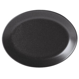 30cm Graphite Oval Plate (Pack of 6)