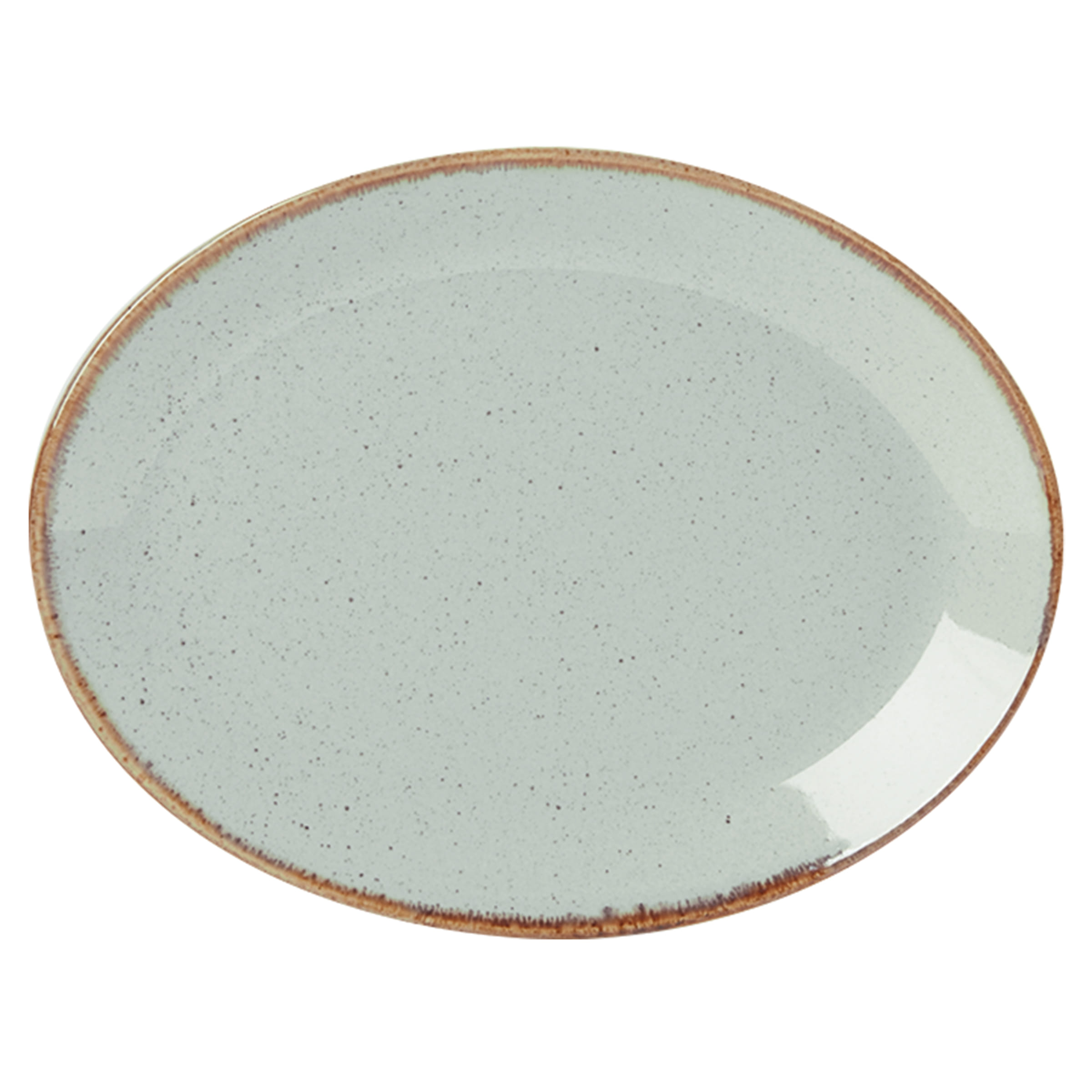 30cm Stone Oval Plate (Pack of 6)