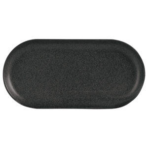 30cm Graphite Narrow Oval Plate (Pack of 6)