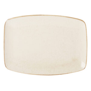 32cm Oatmeal Rectangular Plate (Pack of 6)