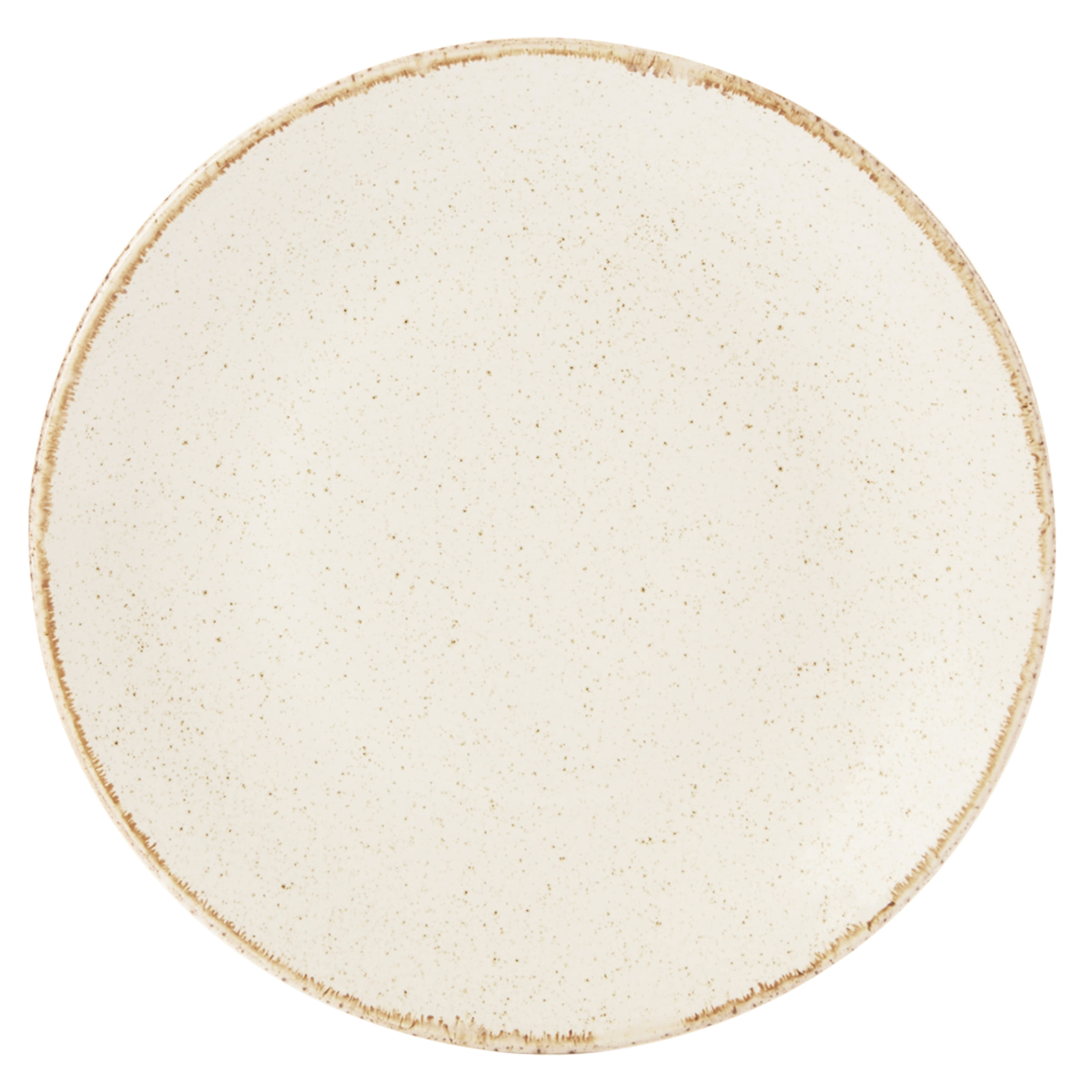 18cm Oatmeal Coupe Plate (Pack of 6)