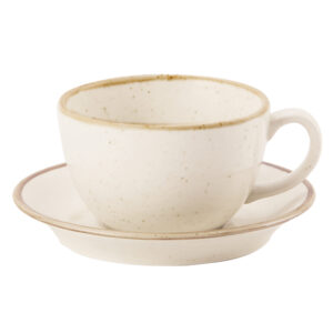 16cm Oatmeal Saucer (Pack of 6)