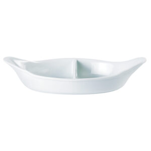 28cm Divided Oval Eared Dish (Pack of 4)