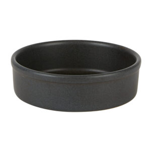 10cm Carbon Round Tapas Dish (Pack of 12)