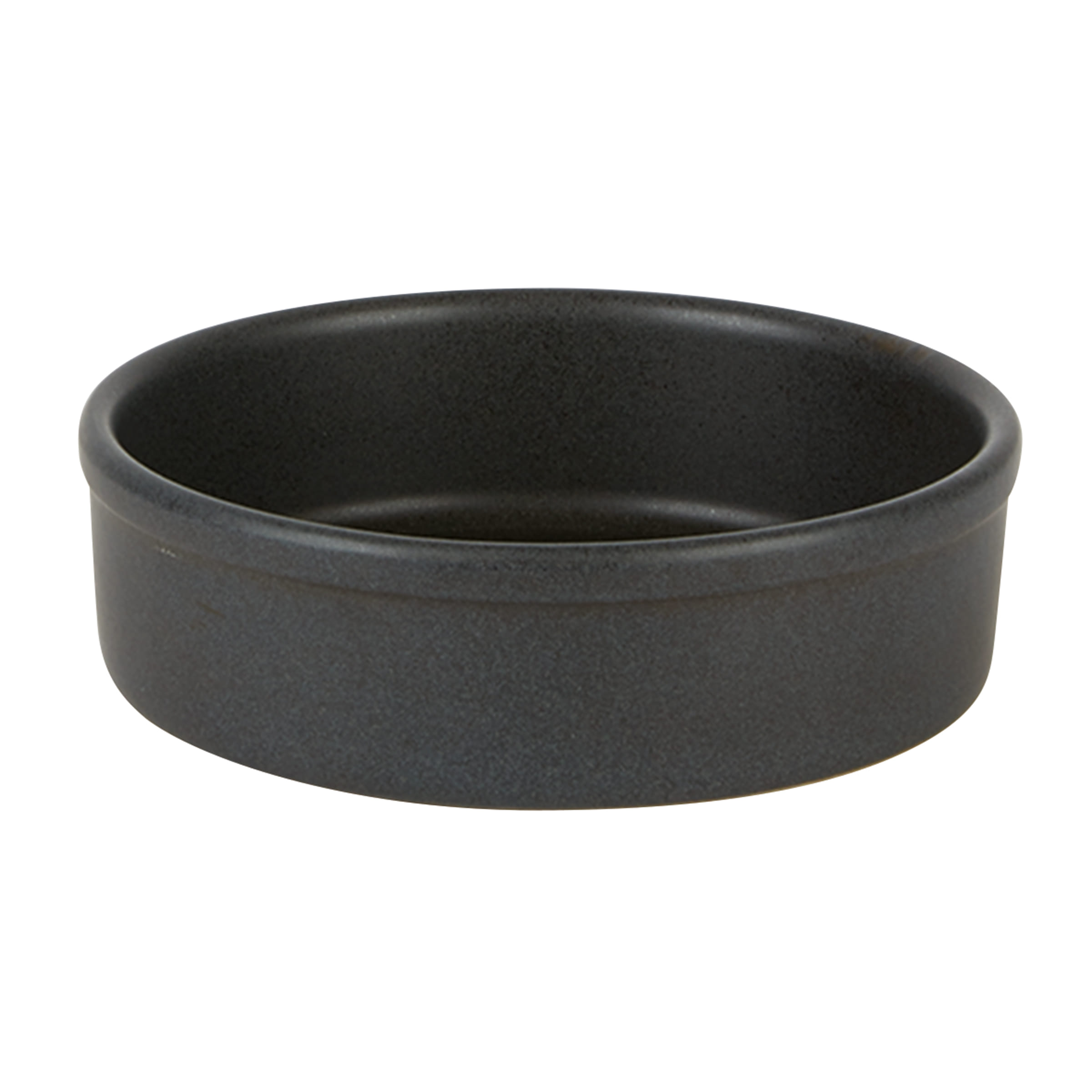 10cm Carbon Round Tapas Dish (Pack of 12)