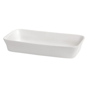 32.5 X 19cm White Rectangular Dish (Pack of 4)