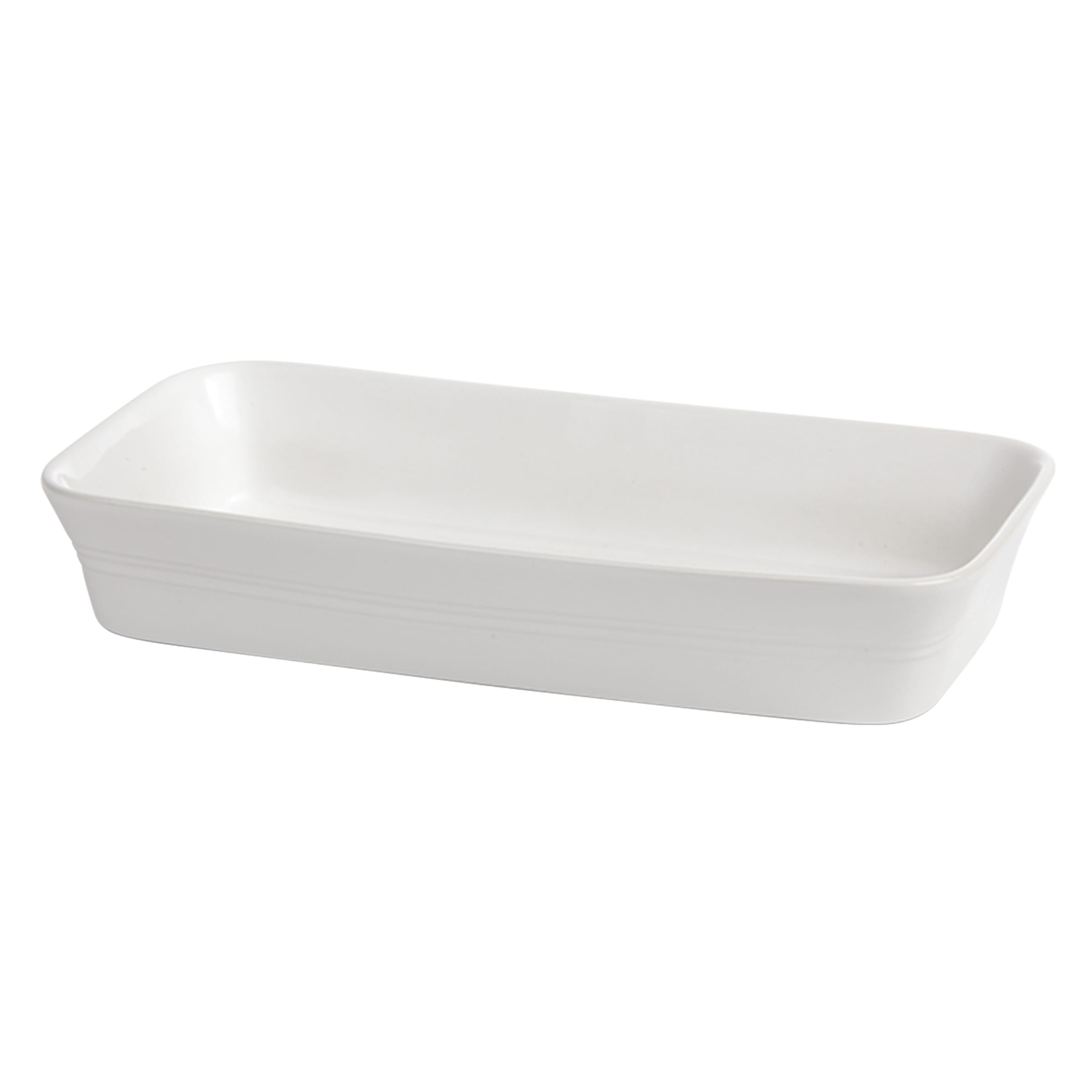 32.5 X 19cm White Rectangular Dish (Pack of 4)
