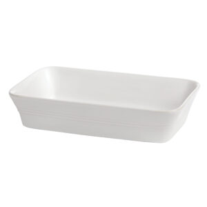 26 X 16.5cm White Rectangular Dish (Pack of 8)