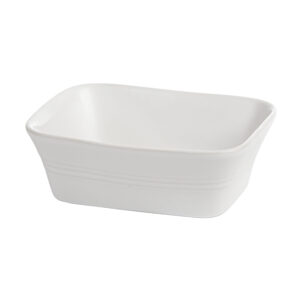 16.5 X 13cm White Rectangular Baker (Pack of 8)