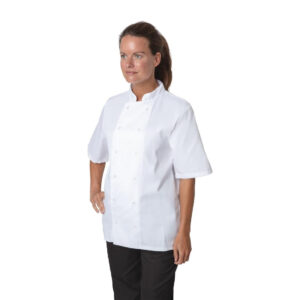 White Short Sleeved Chefs Jacket XX-Large