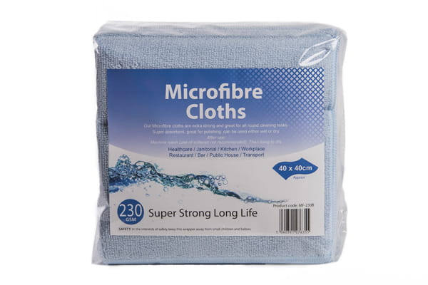 Blue Microfibre Cloths (Pack of 10)