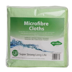 Green Microfibre Cloths (Pack of 10)