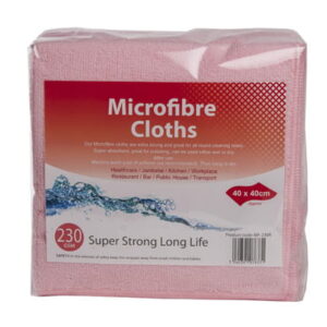 Red Microfibre Cloths (Pack of 10)