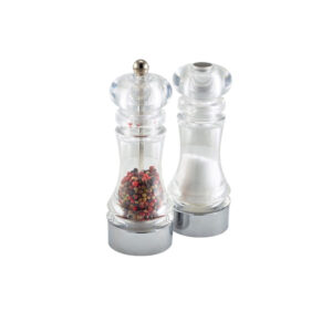 Clear Pepper Grinder & Salt Shaker Set (Pack of 6)