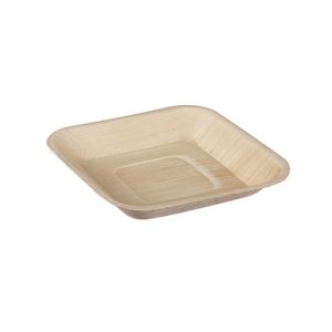 6″ Palm leaf Square Plates (Pack of 100)