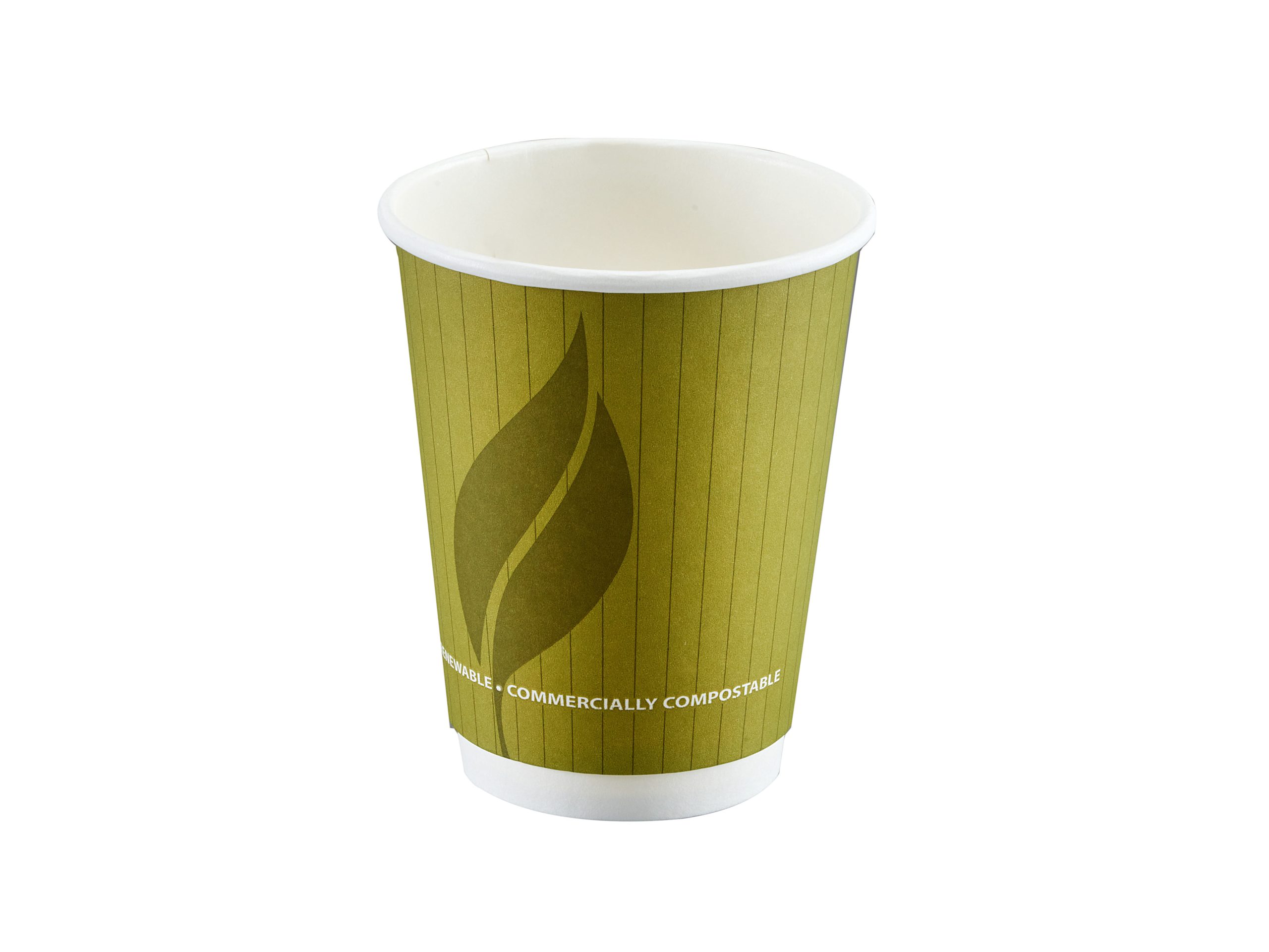 12oz Green Leaf 2 Double Wall Cups (Pack of 500)