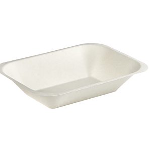 7 x 5″ White Bagasse No 2 Trays (Pack of 500)