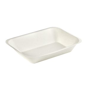 6.5 x 5″ White Bagasse Chip Trays (Pack of 500)