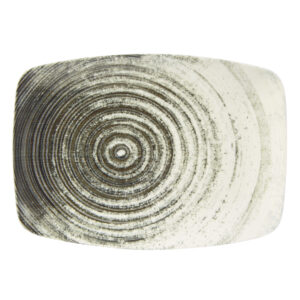 27cm x 19.5cm Swirl Rectangular Plate (Pack of 6)