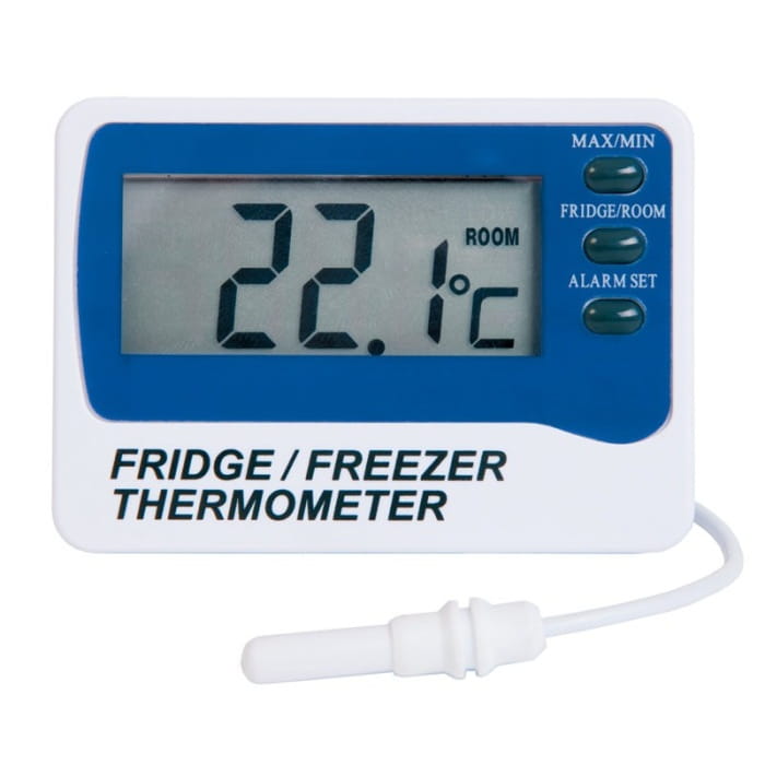 Digital Fridge/Freezer Thermometer with Alarm