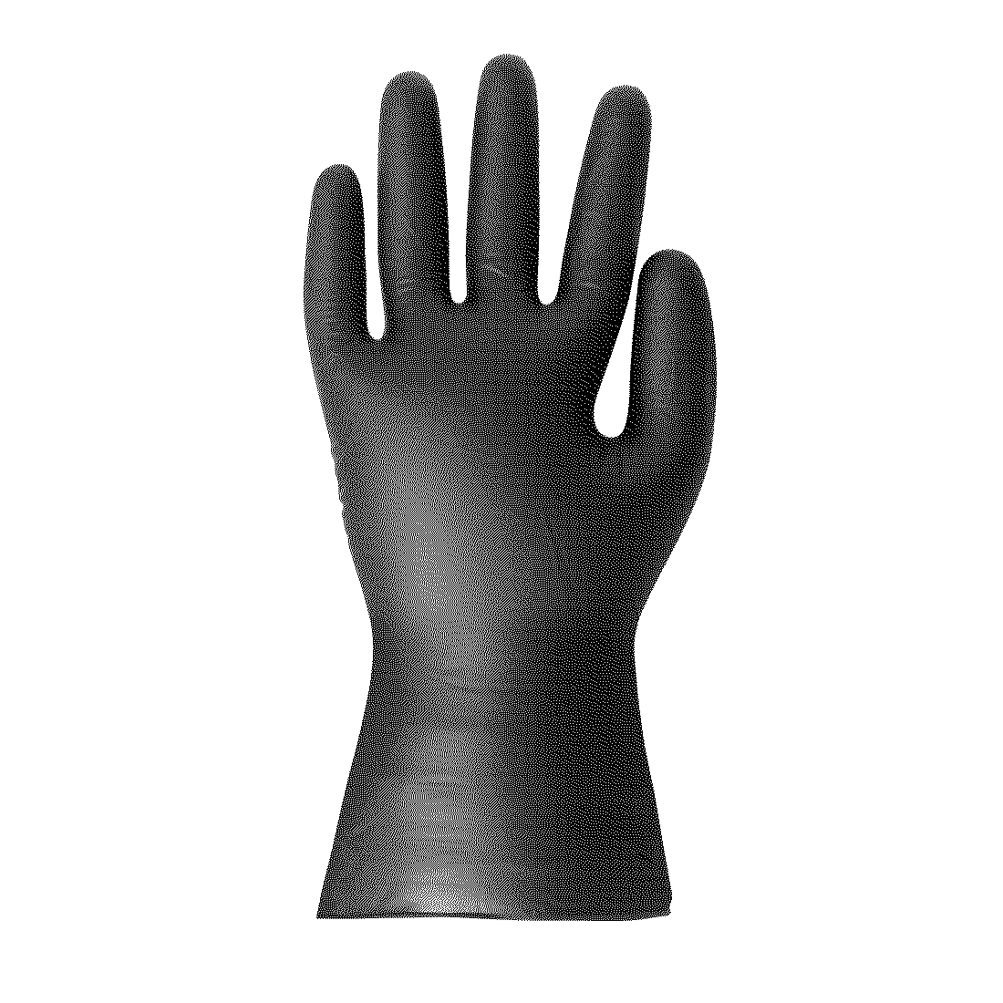 Vinyl Black Powder Free Glove LRG - pack 100