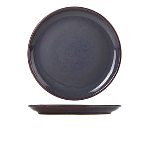 27.5cm Rustic Blue Coupe Plate (pack of 6)