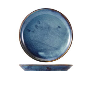 24cm Aqua Blue Coupe Plates (Pack of 6)