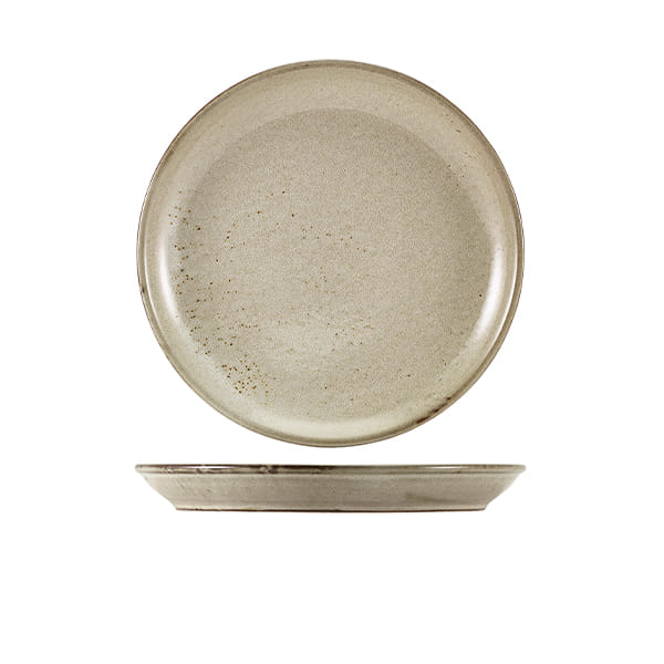 24cm Smoke Grey Coupe Plate (Pack of 6)