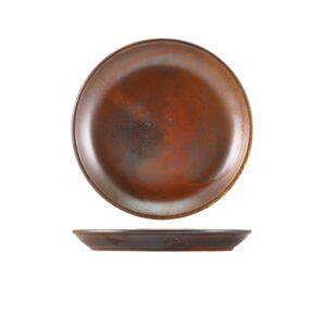 19cm Rustic Copper Coupe Plate (Pack of 6)