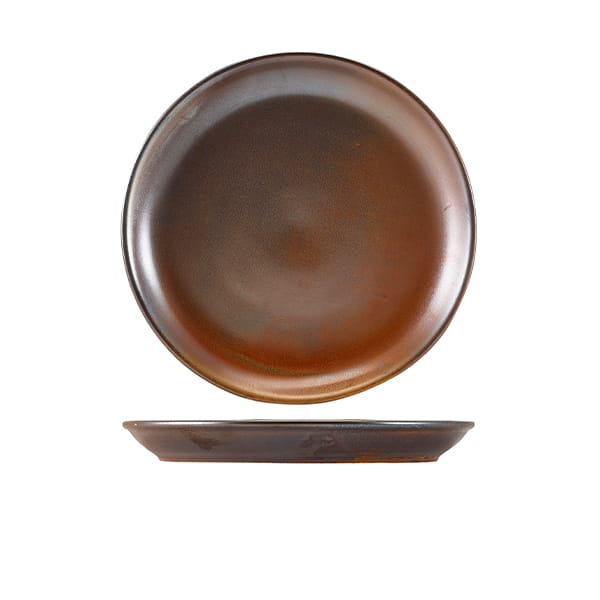 24cm Rustic Copper Coupe Plate (Pack of 6)