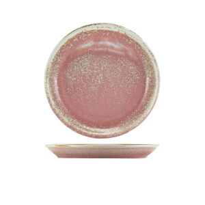 19cm Rose Pink Coupe Plate (Pack of 6)