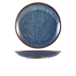 28cm Aqua Blue Deep Coupe Plates (Pack of 3)