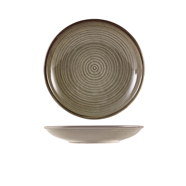 21cm Smoke Grey Deep Coupe Plate (Pack of 6)