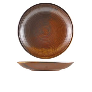 28cm Rustic Copper Deep Coupe Plate (Pack of 3)