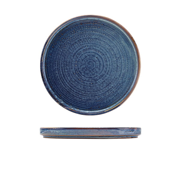 21cm Aqua Blue Low Presentation Plate (Pack of 6)