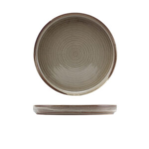 21cm Smoke Grey Low Presentation Plate (Pack of 6)