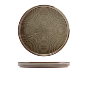 25cm Smoke Grey Low Presentation Plate (Pack of 6)