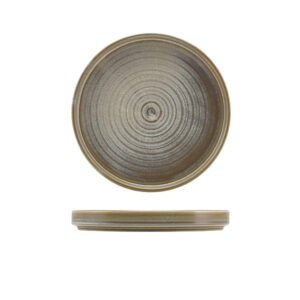 18cm Matt Grey Low Presentation Plate (Pack of 6)