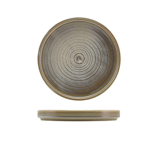 18cm Matt Grey Low Presentation Plate (Pack of 6)