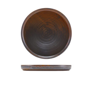 21cm Rustic Copper Low Presentation Plate (Pack of 6)