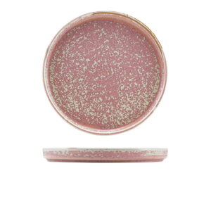 25cm Rose Pink Low Presentation Plate (Pack of 6)