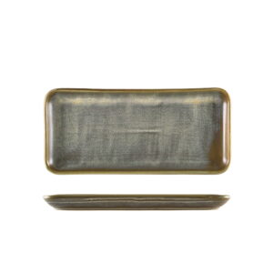 27 x 12.5cm Matt Grey Rectangular Platter (Pack of 6)