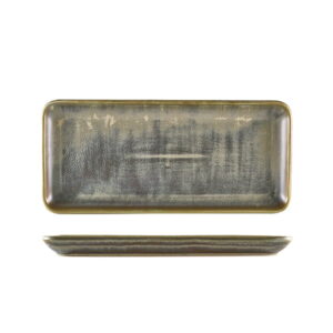 30 x 14cm Matt Grey Rectangular Platter (Pack of 6)