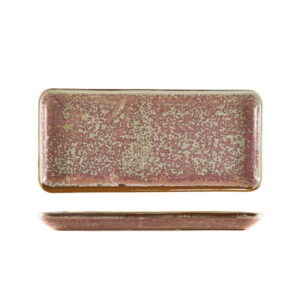 30 x 14cm Rose Pink Rectangular Platter (Pack of 6)