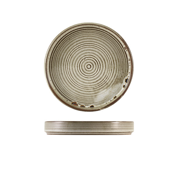 18cm Smoke Grey Presentation Plate (Pack of 6)