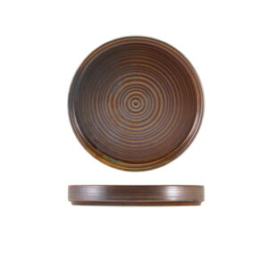 18cm Rustic Copper Presentation Plate (Pack of 6)