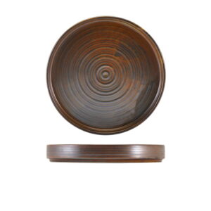 20.5cm Rustic Copper Presentation Plate (Pack of 6)