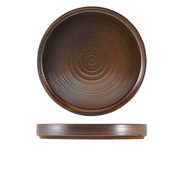 26cm Rustic Copper Presentation Plate (Pack of 6)