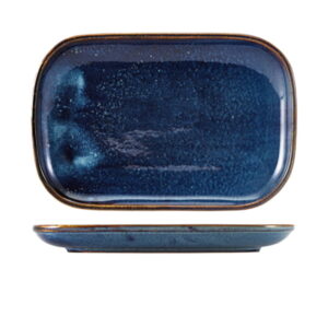 29 x 19.5cm Aqua Blue Rectangular Plate (Pack of 6)