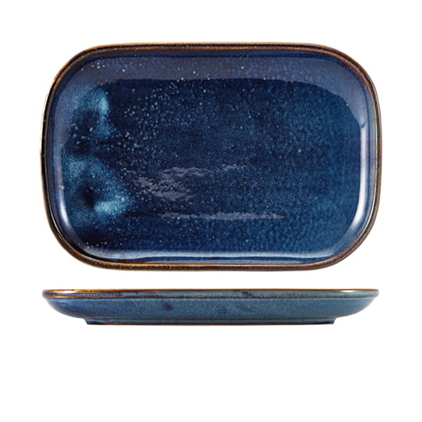 29 x 19.5cm Aqua Blue Rectangular Plate (Pack of 6)